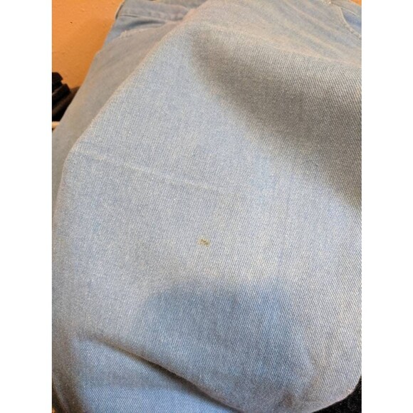 Vintage 70s Oxford Jeans Light Blue Denim 27 Inseam 36 Waist - Picture 9 of 9